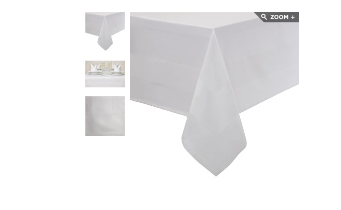 Nappe luxury blanche 1370x1370mm